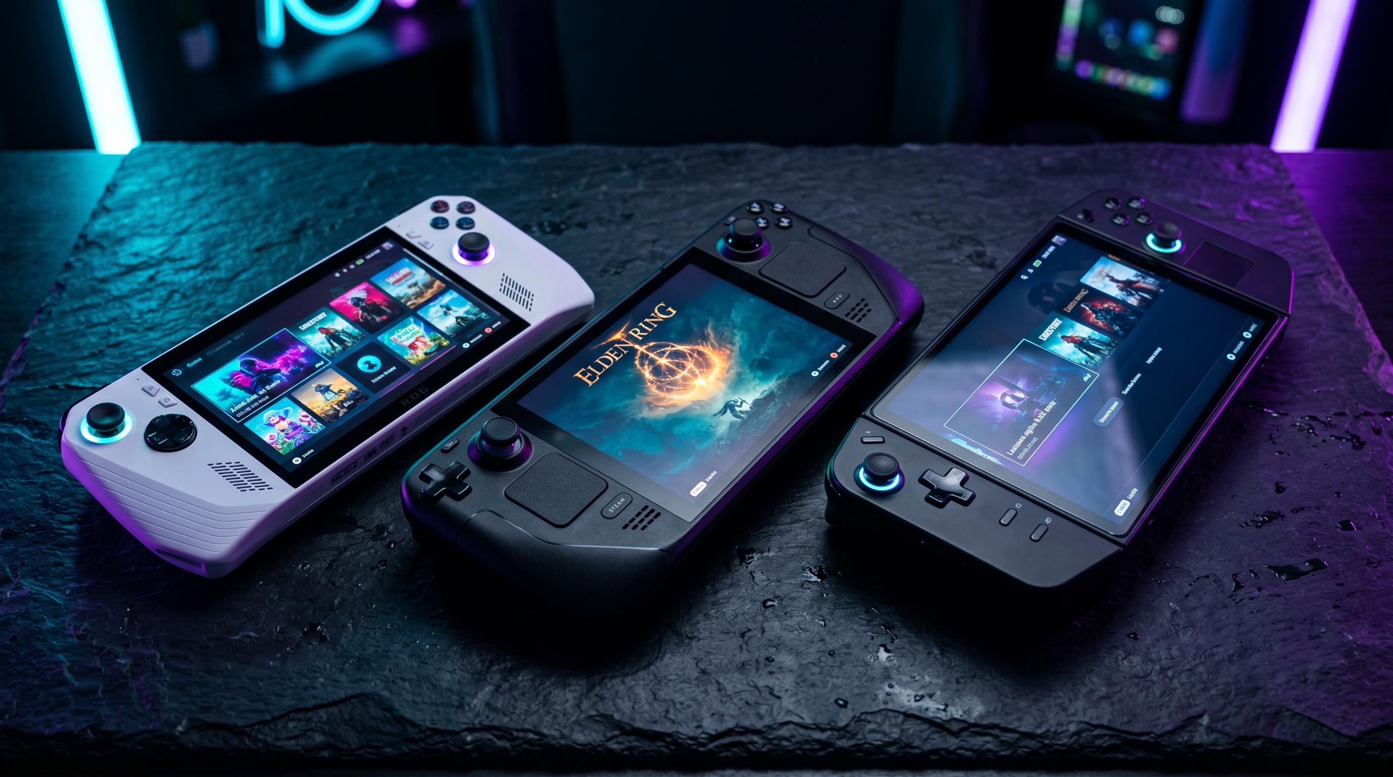 Handheld gaming consoles collection